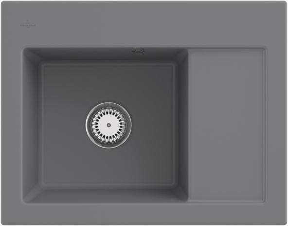Villeroy & Boch Einbauspüle Subway 45 Compact Keramik Ebony CeramicPlus 650x510 mm