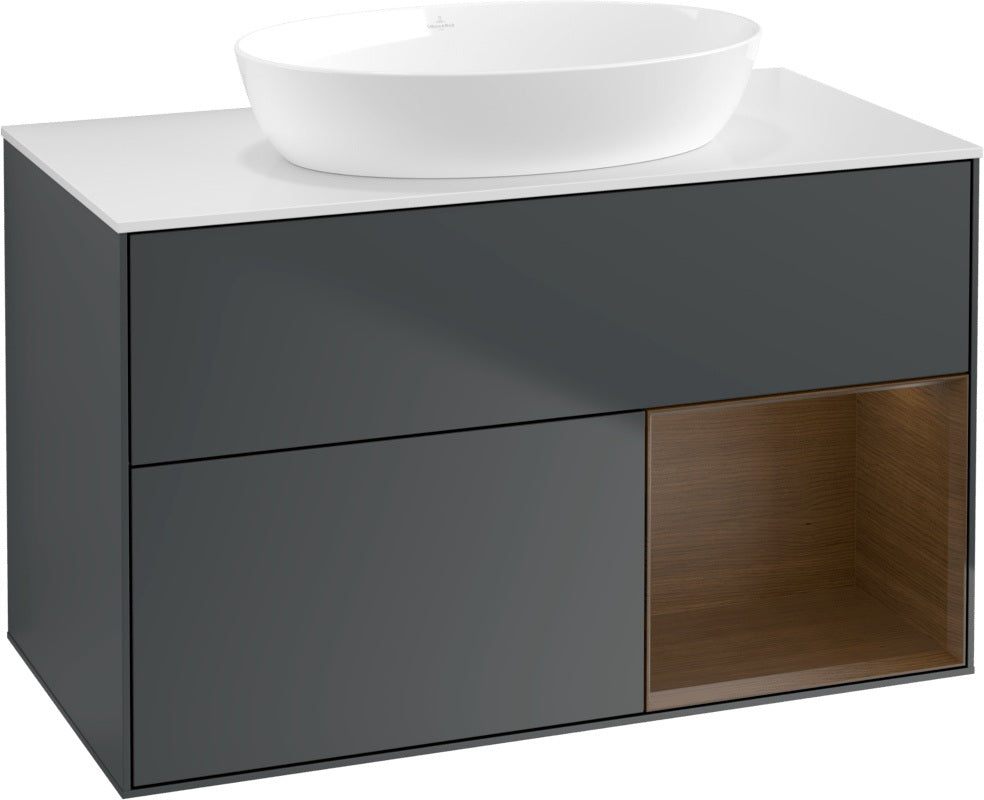 Villeroy & Boch Finion Waschtischunterschrank FA21GFGF 1000 mm Glossy White Lacquer