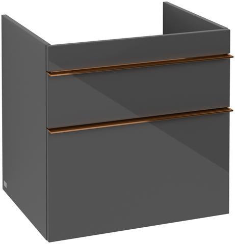Villeroy & Boch VENTICELLO Waschtischunterschrank 603 mm Santana Oak mit 2 Auszügen und Glasabtrennungen