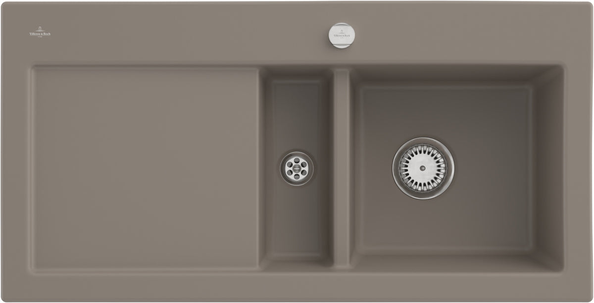 Villeroy & Boch Einbauspüle Subway 60 Ivory CeramicPlus – 1000 mm Keramik mit Abtropffläche