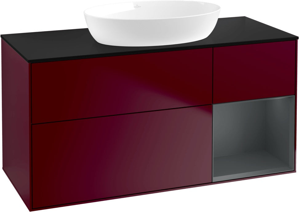 Villeroy & Boch Finion Waschtischunterschrank FA72GFGF 1200 mm Glossy White Lacquer mit LED-Beleuchtung
