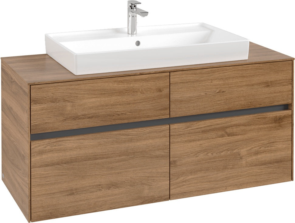 Villeroy & Boch Waschtischunterschrank Collaro Kansas Oak 1200 mm mit 4 Auszügen