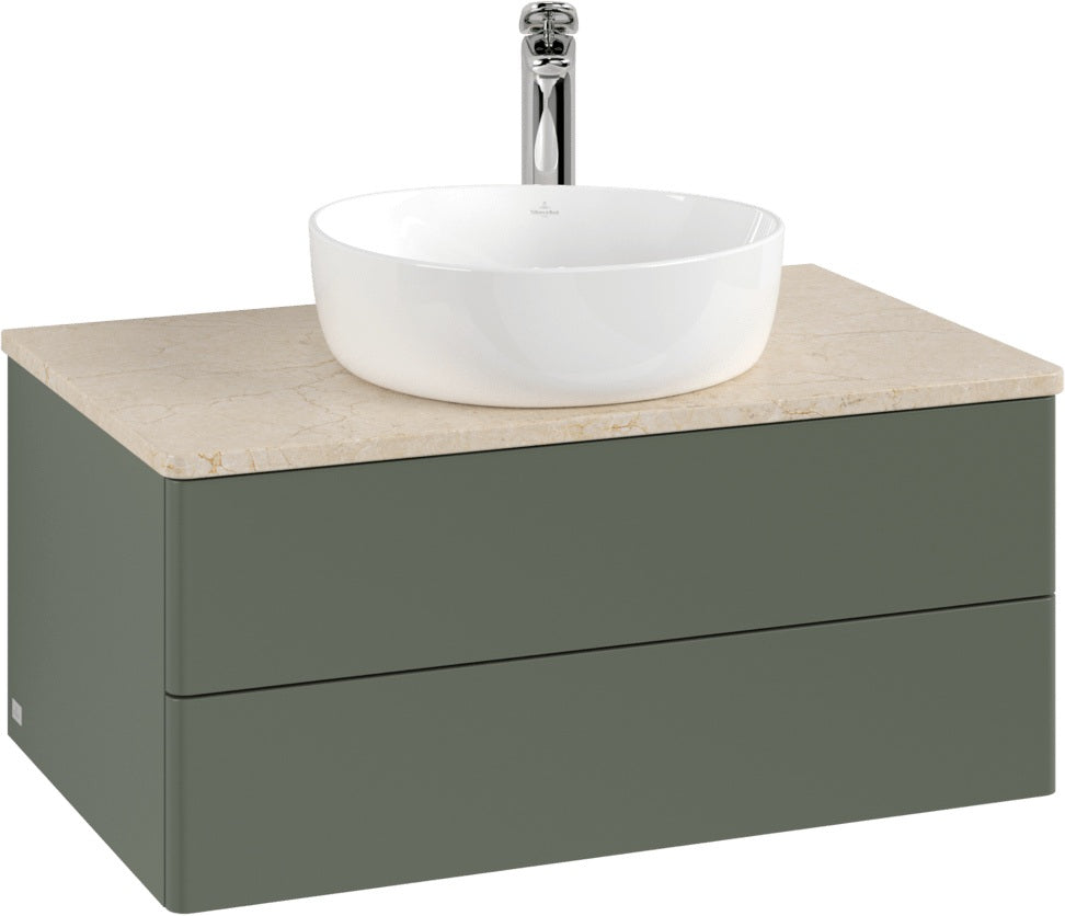 Villeroy & Boch Waschtischunterschrank Antao L19053 800 mm Anthrazit Matt Lack mit LED-Beleuchtung