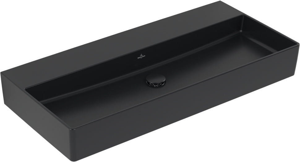Villeroy & Boch Memento 2.0 Wandwaschbecken 1000 mm Pure Black CeramicPlus
