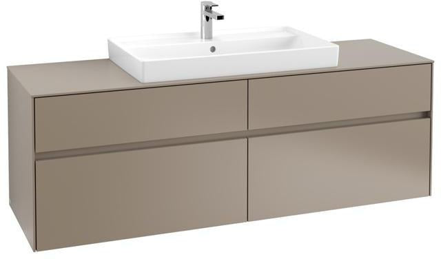 Villeroy & Boch Collaro Waschtischunterschrank 1600 mm mit LED-Beleuchtung und 4 Auszügen