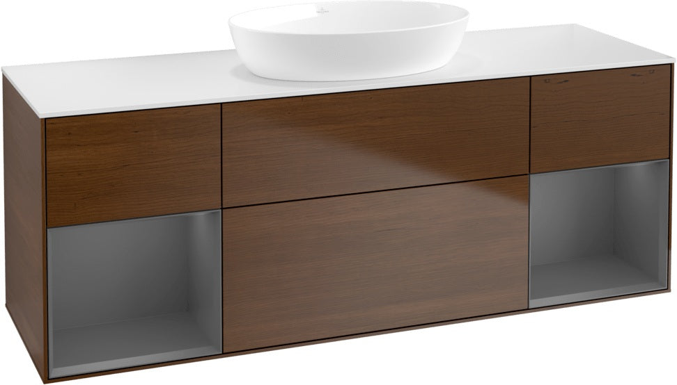 Villeroy & Boch Finion Waschtischunterschrank GD01GF 1600 mm Glossy White Lacquer mit Beleuchtung