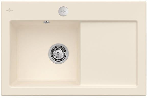 Villeroy & Boch Subway 45 Einbauspüle Keramik Ivory CeramicPlus 780x510 mm