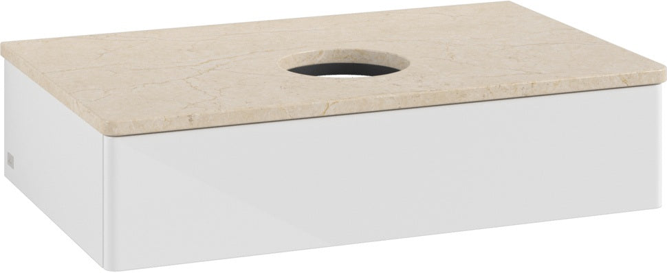 Villeroy & Boch Waschtischunterschrank Antao 800 mm Glossy White Lacquer mit LED-Beleuchtung