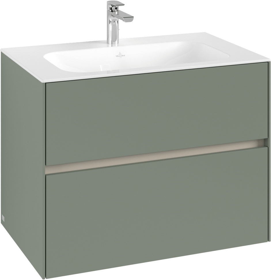 Villeroy & Boch Waschbeckenunterschrank Collaro C13800 White Oak – 796 mm, 2 Auszüge, SoftClosing