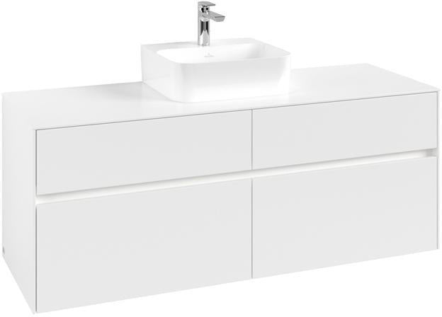 Villeroy & Boch Waschbeckenunterschrank Collaro C100B0 1400 mm White Matt mit Beleuchtung