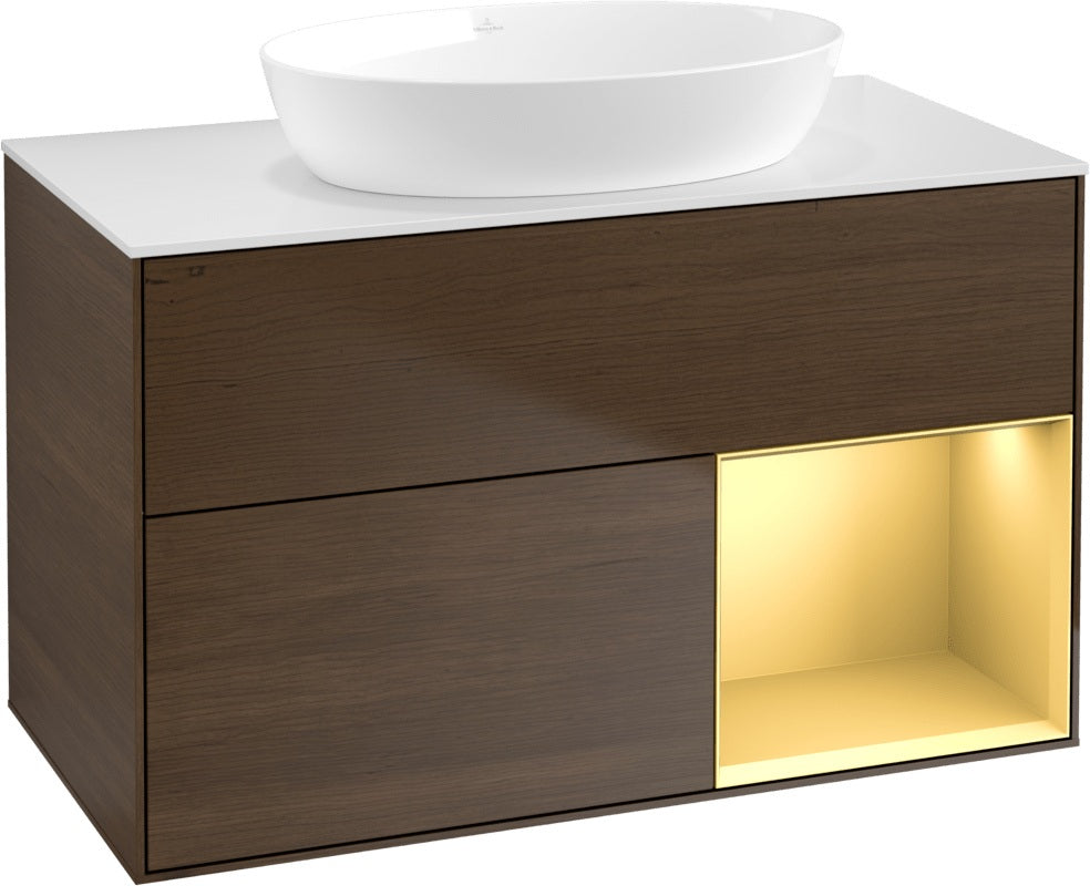 Villeroy & Boch Finion Waschtischunterschrank FA21GFGF 1000 mm Glossy White Lacquer
