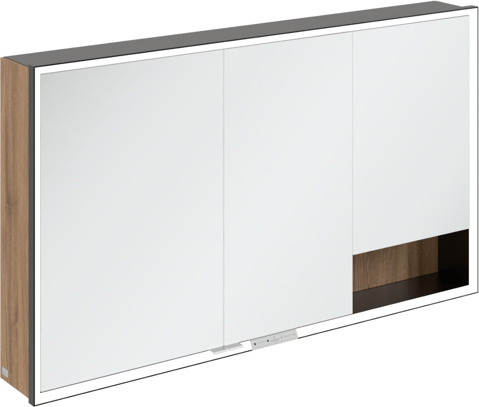 Villeroy & Boch Spiegelschrank My View+ B48110 1000 mm Graphite mit LED-Beleuchtung und SoftClosing