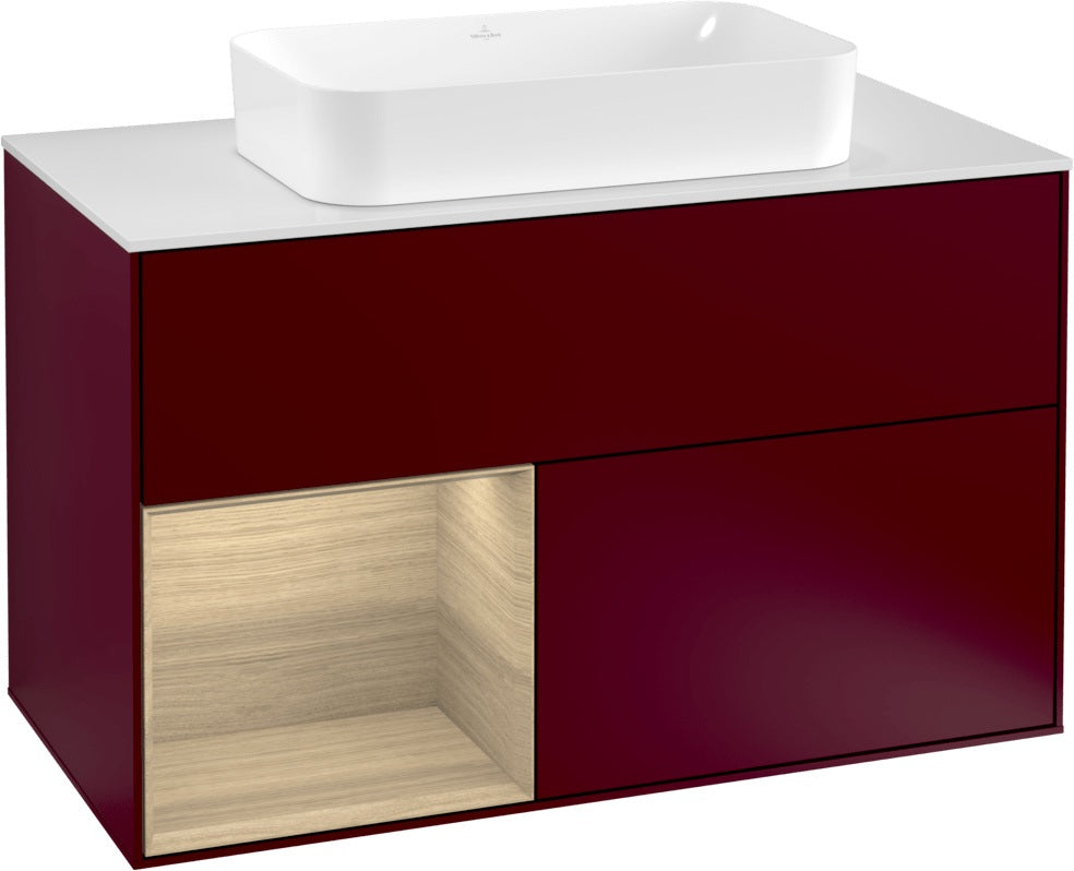 Villeroy & Boch Waschtischunterschrank Finion G241GF Glossy White Lacquer 1000 mm mit Beleuchtung