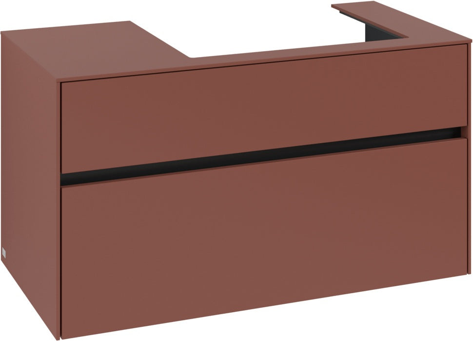 Villeroy & Boch Collaro Waschtischunterschrank C018 B0 1000 mm White Oak mit Beleuchtung