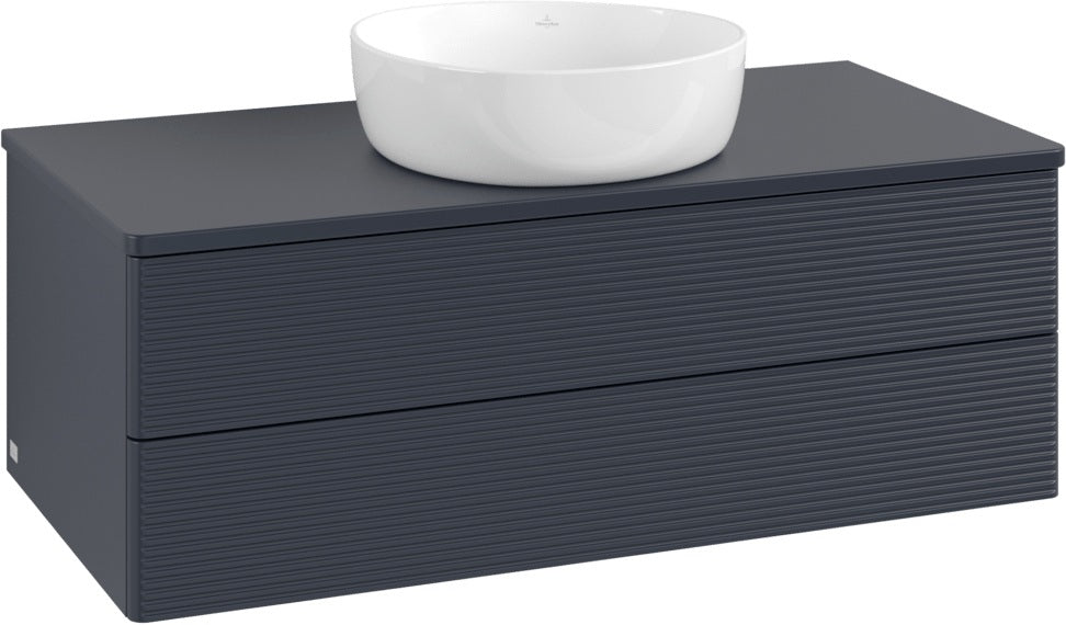 Villeroy & Boch Waschtischunterschrank Antao L20150 1000 mm Anthrazit Matt Lack mit Beleuchtung