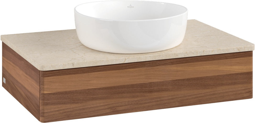 Villeroy & Boch Waschtischunterschrank Antao 800 mm Glossy White Lacquer mit LED-Beleuchtung
