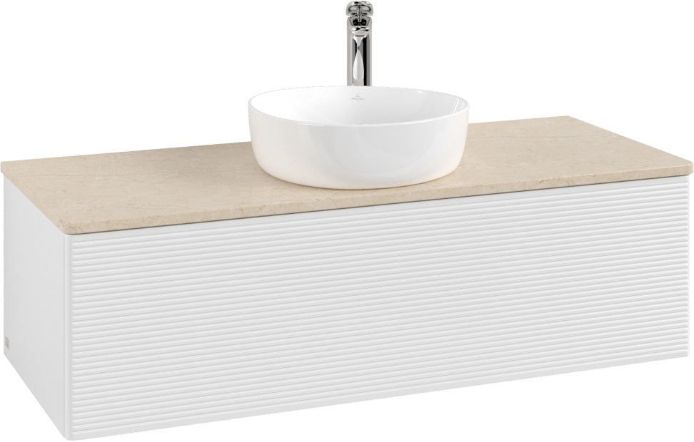 Villeroy & Boch Waschbeckenunterschrank Antao L32153 1200 mm Glossy White mit LED-Beleuchtung