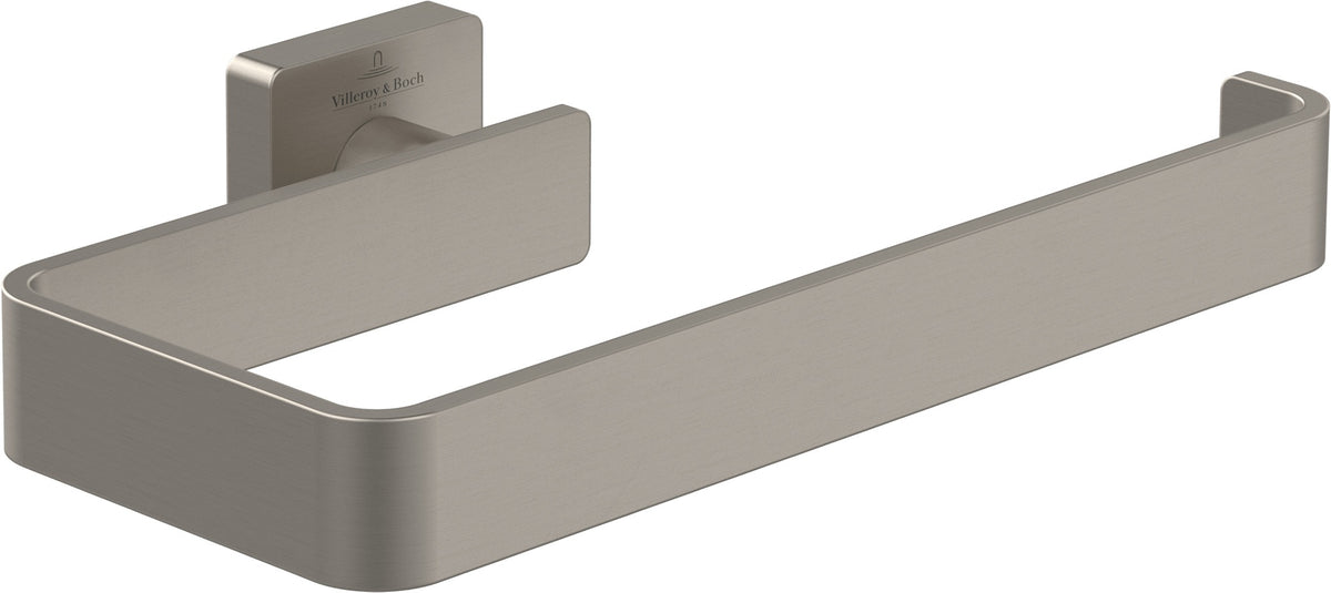 Villeroy & Boch Handtuchhalter Elements - Striking 209 mm Chrom Eckig, Messing, Wandmontage