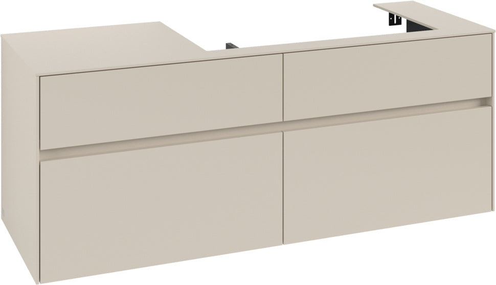 Villeroy & Boch Waschtischunterschrank Collaro C090 1400 mm Cashmere Grey mit 4 Auszügen