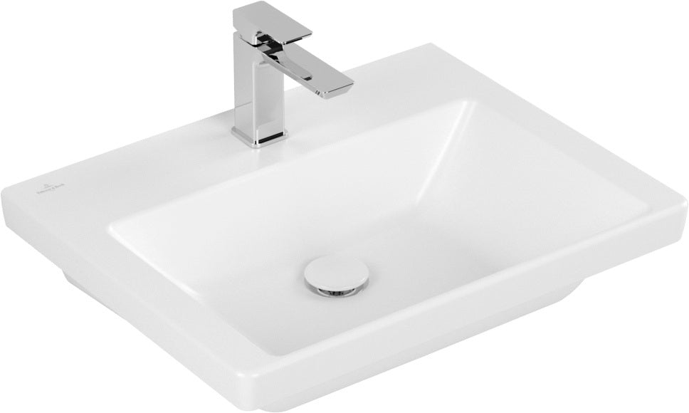 Villeroy & Boch Schrankwaschtisch Subway 3.0 600x470mm Rechteck Weiß Alpin