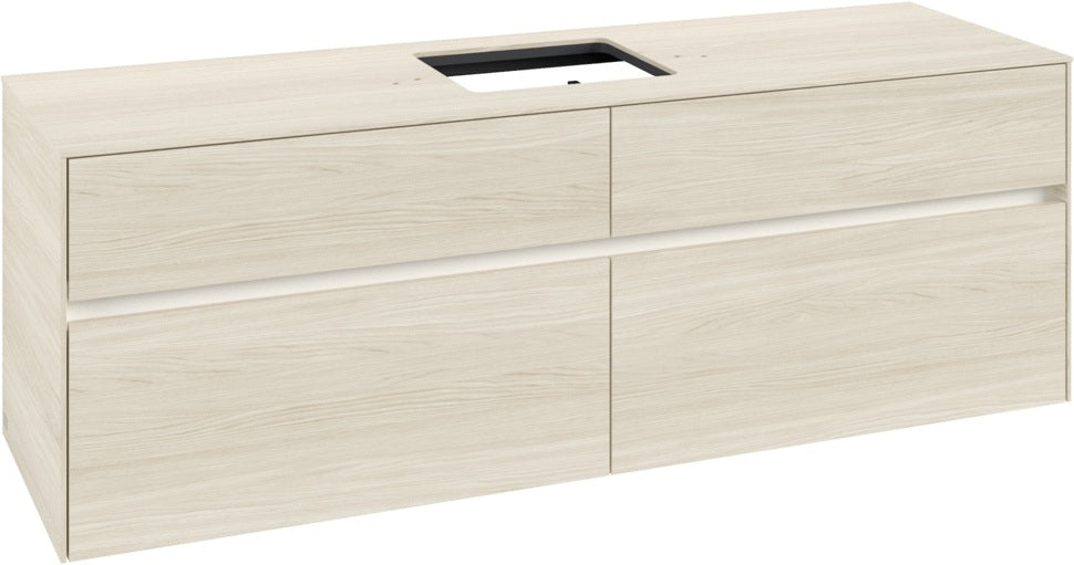 Villeroy & Boch Waschtischunterschrank Collaro C134 B0 1600 mm White Oak mit Beleuchtung und SoftClosing