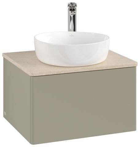 Villeroy & Boch Antao Waschtischunterschrank 600 mm Anthracite Matt Lacquer mit LED-Auszugsbeleuchtung