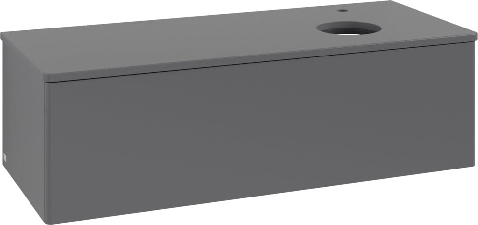 Villeroy & Boch Waschtischunterschrank Antao 1200 mm Anthracite Matt Lack mit LED-Auszugsbeleuchtung