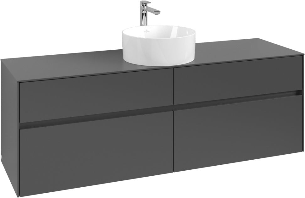Villeroy & Boch Waschtischunterschrank Collaro C049 B0 1600 mm White Oak mit LED-Beleuchtung