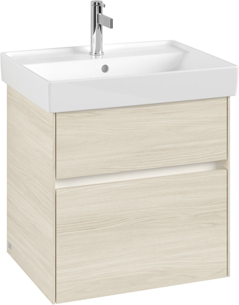 Villeroy & Boch Waschbeckenunterschrank Collaro C008 B0 Kansas Oak mit LED-Beleuchtung und SoftClosing