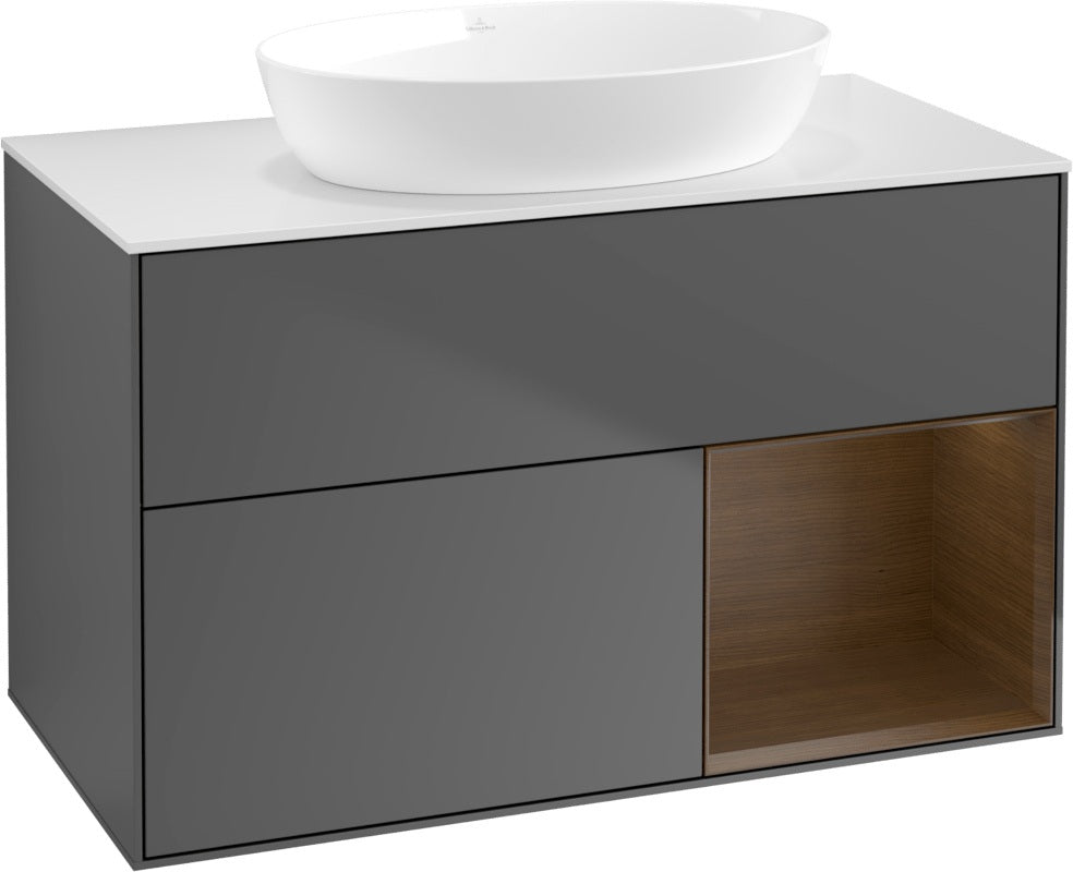 Villeroy & Boch Finion Waschtischunterschrank FA21GFGF 1000 mm Glossy White Lacquer