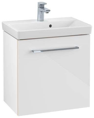 Villeroy & Boch Avento Waschtischunterschrank 530 mm Crystal Grey, 1 Tür links, mit Dämpfung