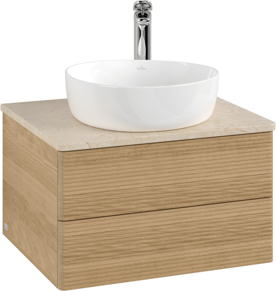 Villeroy & Boch Waschbeckenunterschrank Antao K18153 600x360x500mm Warm Walnut eckig