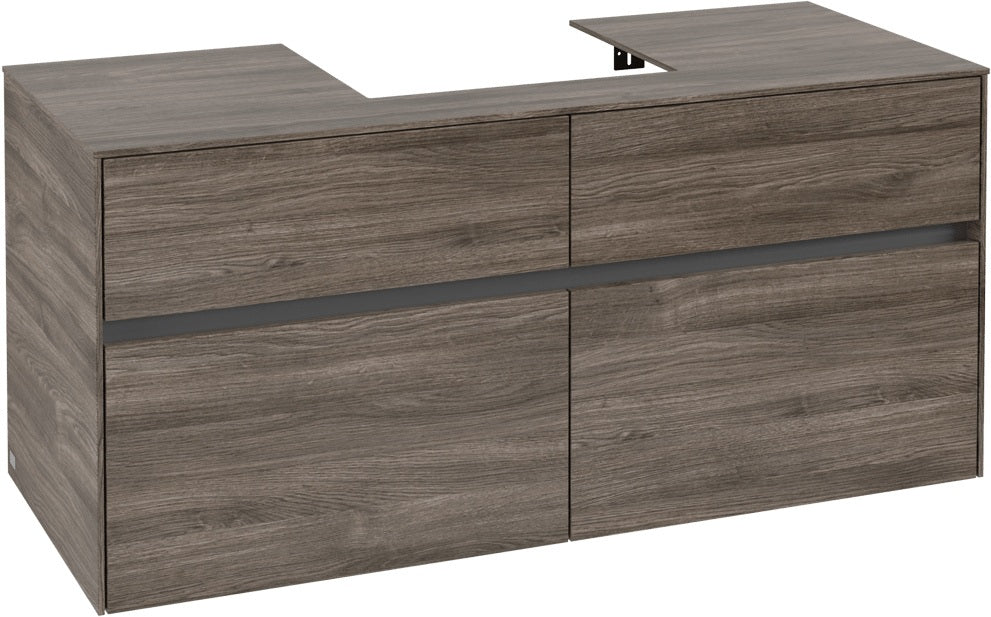 Villeroy & Boch Waschtischunterschrank Collaro C07000 1200 mm Stone Oak mit 4 Auszügen und SoftClosing