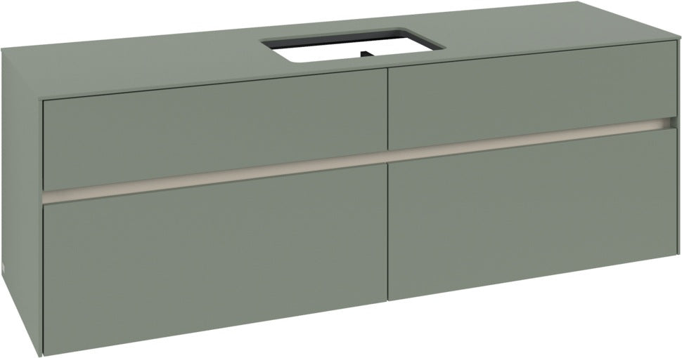 Villeroy & Boch Waschtischunterschrank Collaro C120 B0 1600 mm White Oak mit LED-Beleuchtung