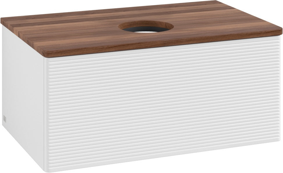 Villeroy & Boch Antao Waschtischunterschrank 800 mm – Grau Matt, 1 Auszug, Push-Open