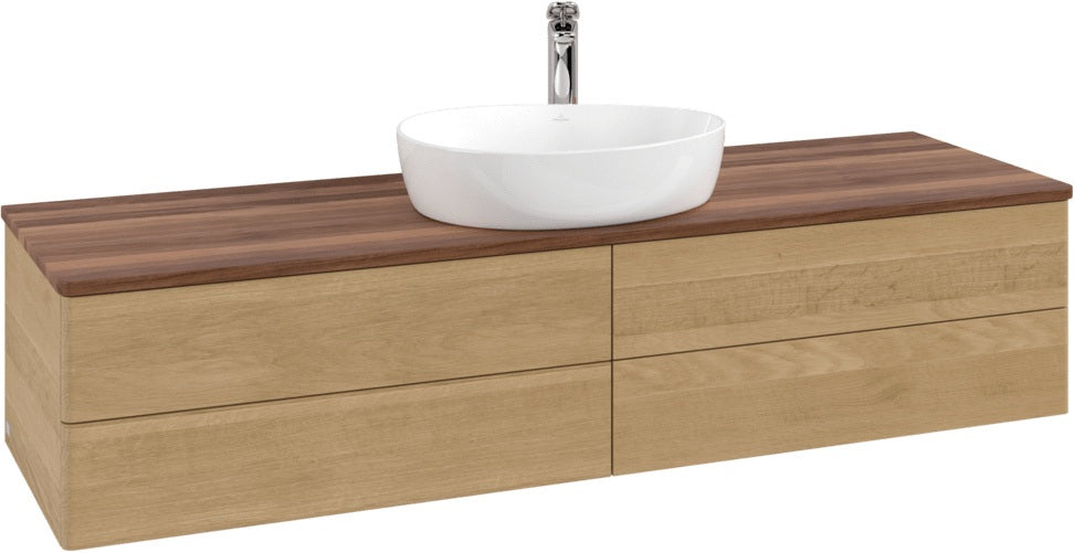 Villeroy & Boch Waschtischunterschrank Antao K25051 1600 mm Warm Walnut mit 4 Auszügen