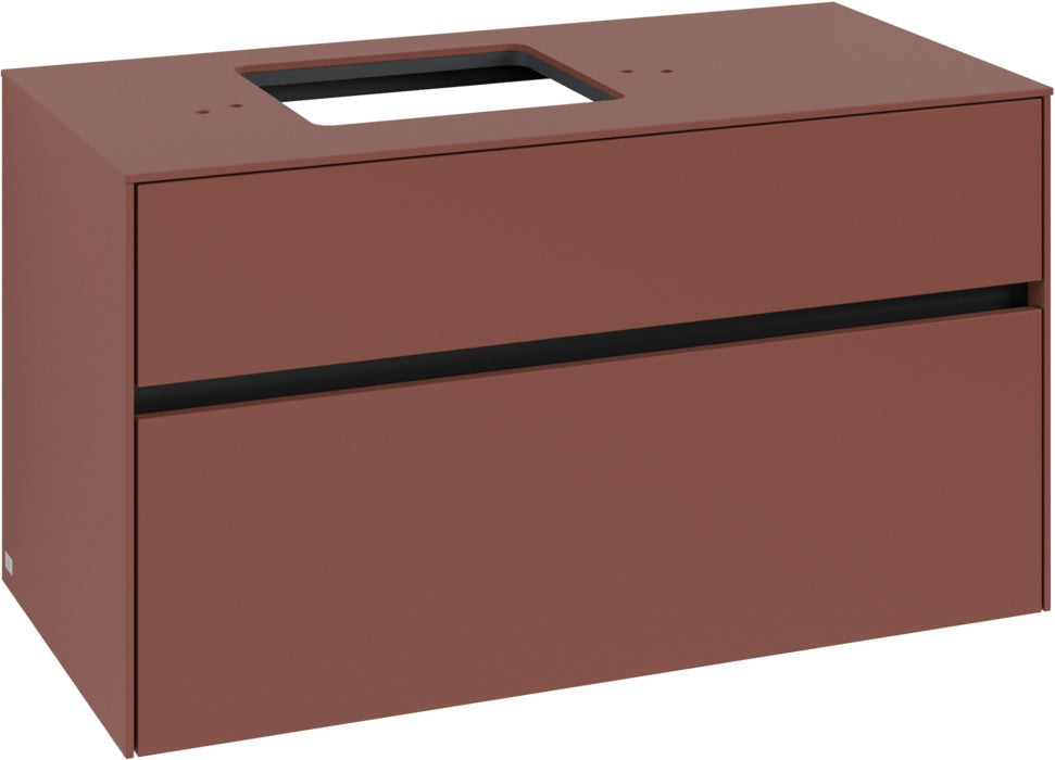 Villeroy & Boch Waschtischunterschrank Collaro C126 B0 1000 mm White Oak mit Beleuchtung