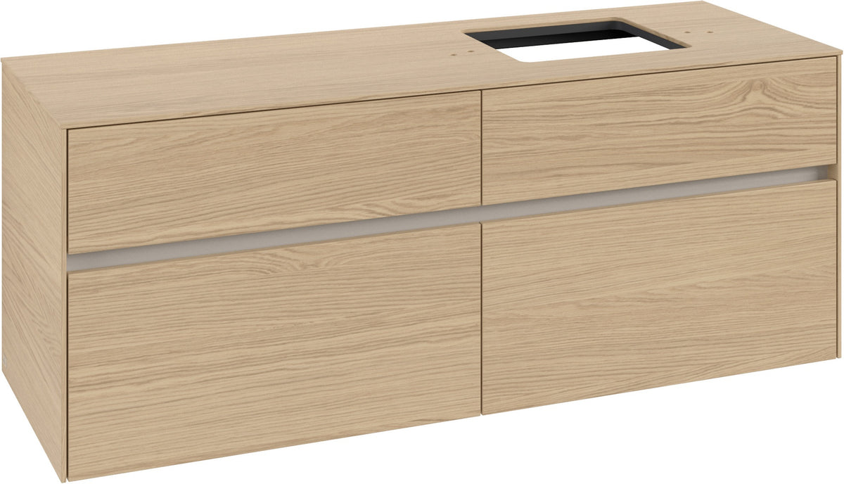 Villeroy & Boch Waschtischunterschrank Collaro C133 Nordic Oak 1400 mm mit SoftClosing und 4 Auszügen