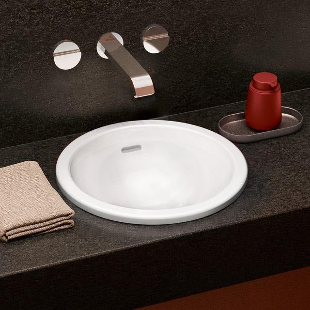 Villeroy & Boch Loop & Friends Einbauwaschbecken 390 mm Rund Weiß Alpin