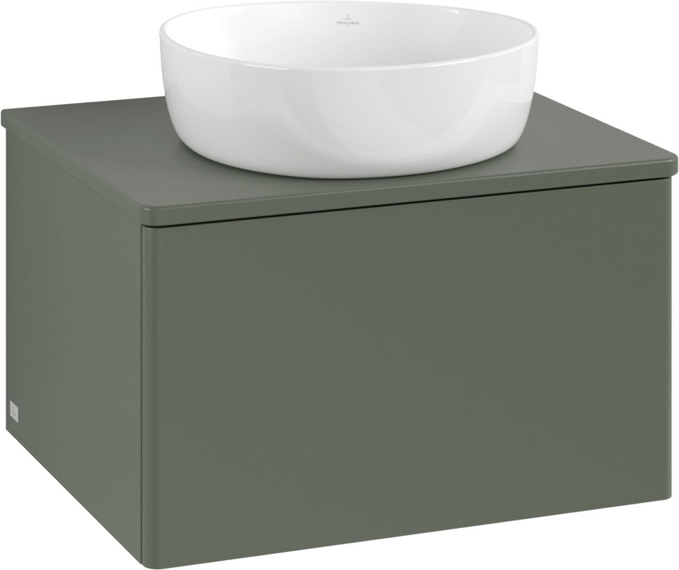 Villeroy & Boch Antao Waschbeckenunterschrank 600 mm Anthracite Matt Lacquer mit LED-Beleuchtung