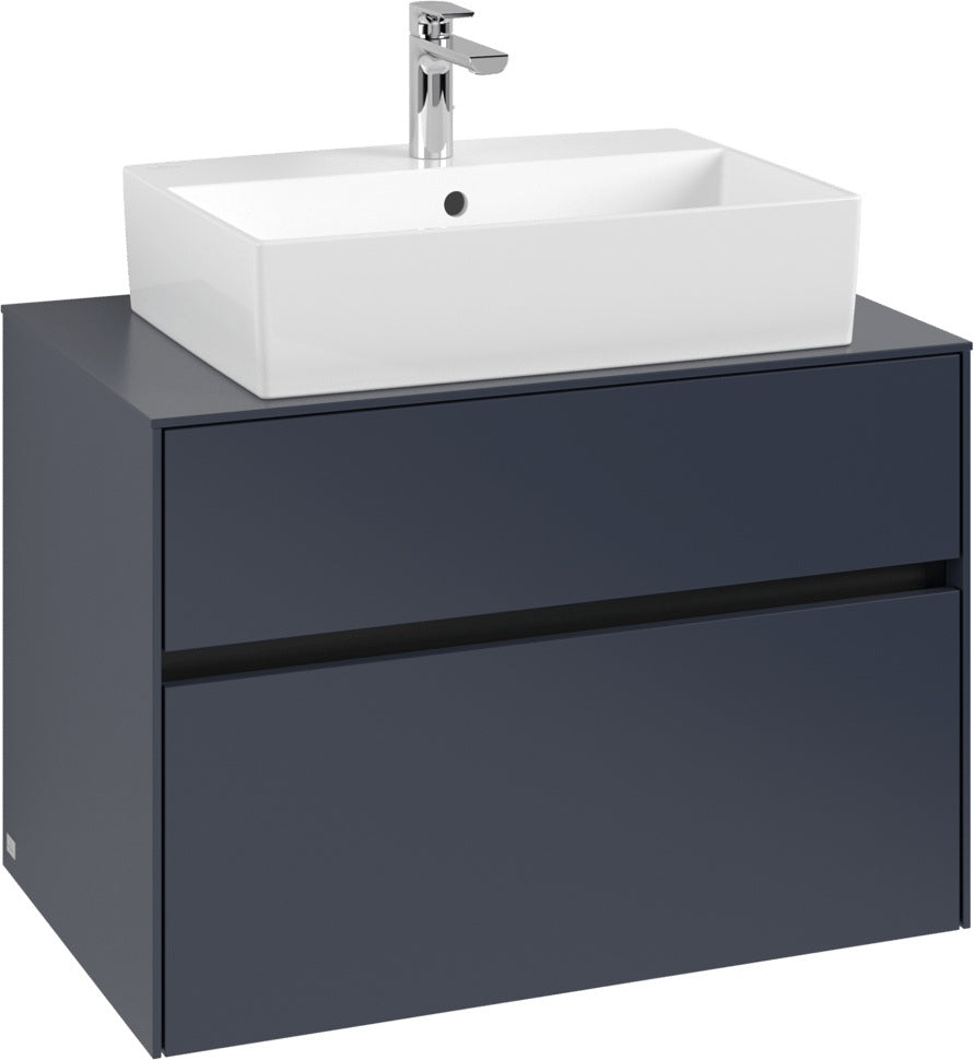 Villeroy & Boch Waschbeckenunterschrank Collaro C124 B0 800 mm White Oak mit Beleuchtung