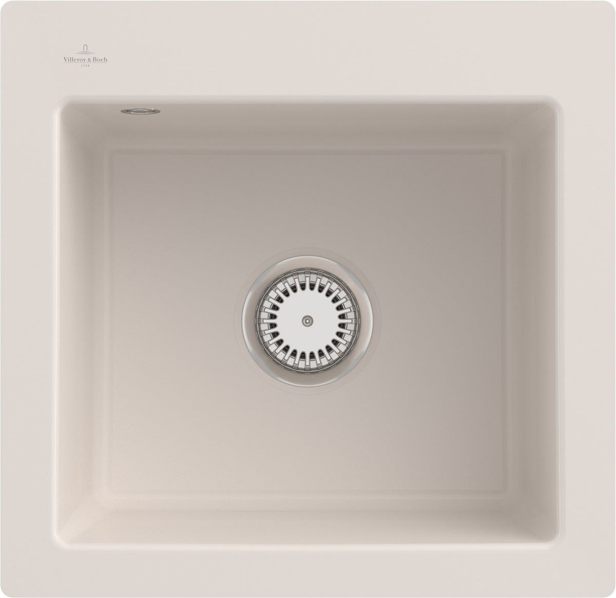 Villeroy & Boch Subway 50 S flat Flächenbündige Spüle 490x475mm Weiß Alpin CeramicPlus