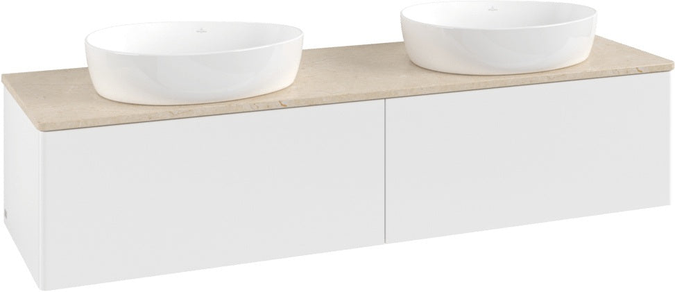Villeroy & Boch Antao Waschtischunterschrank 1600 mm White Matt Lacquer, 2 Auszüge