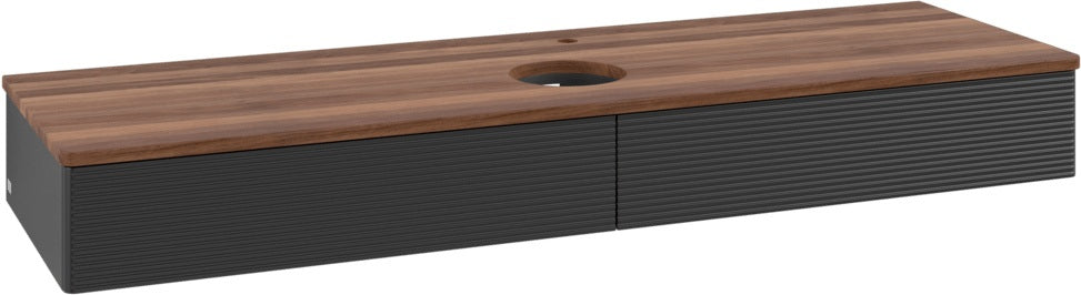 Villeroy & Boch Waschtischunterschrank Antao K14151 1600 mm Anthrazit Matt mit Hahnlochbohrung