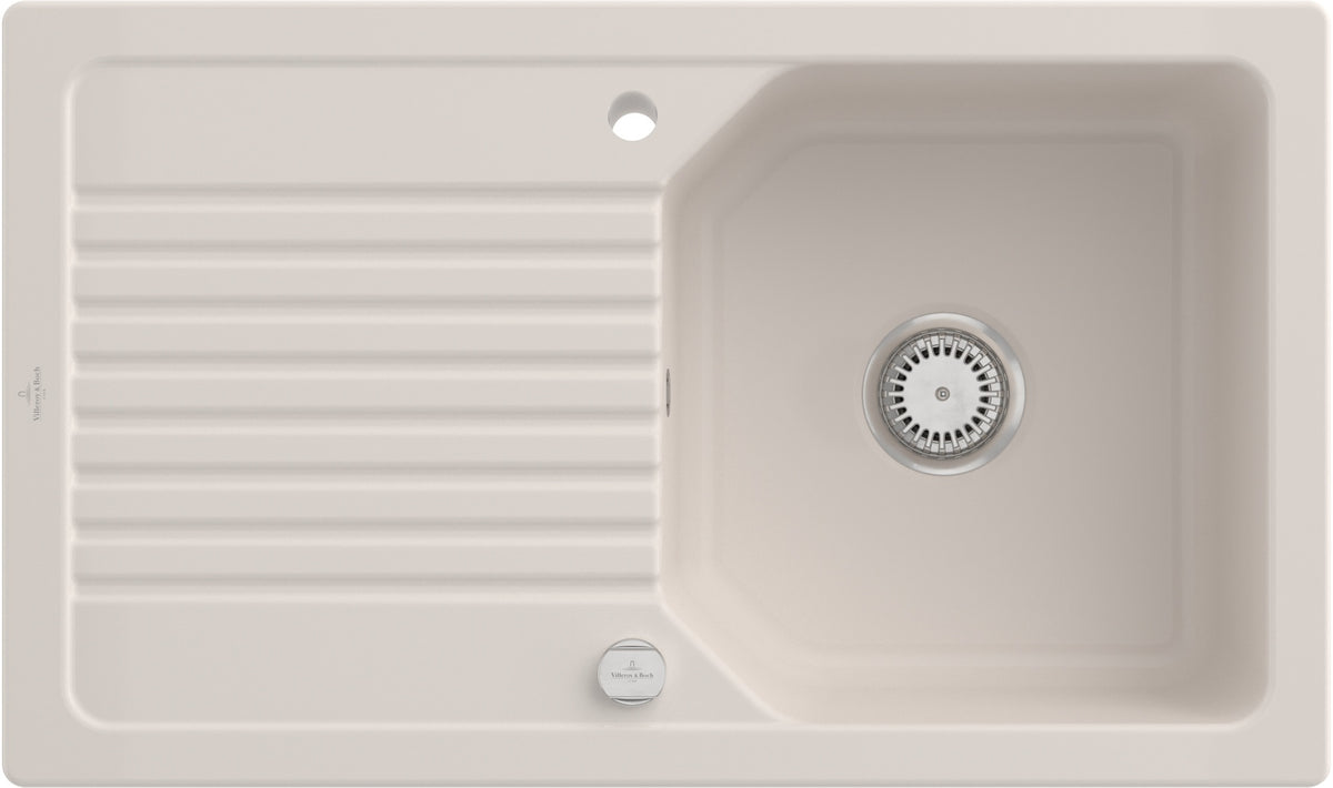 Villeroy & Boch Einbauspüle Linara 338501 860x510mm Rechteck Almond CeramicPlus