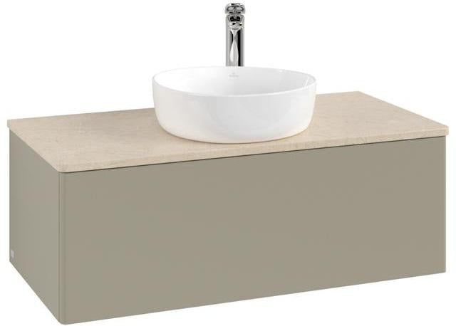 Villeroy & Boch Waschtischunterschrank Antao L31050 1000 mm Anthrazit Matt Lack mit LED-Beleuchtung