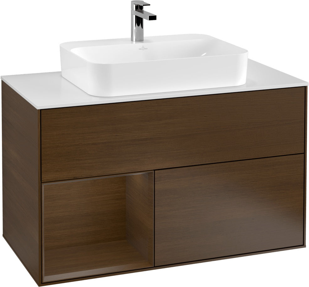 Villeroy & Boch Finion Waschtischunterschrank 1000 mm White Matt Lacquer mit LED-Beleuchtung