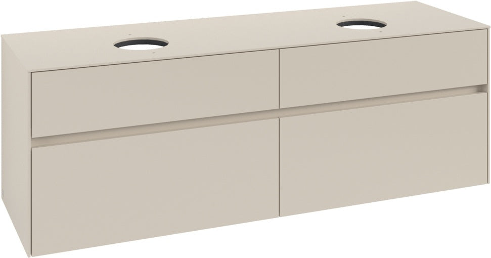 Villeroy & Boch Waschbeckenunterschrank Collaro C052 Cashmere Grey 1600 mm