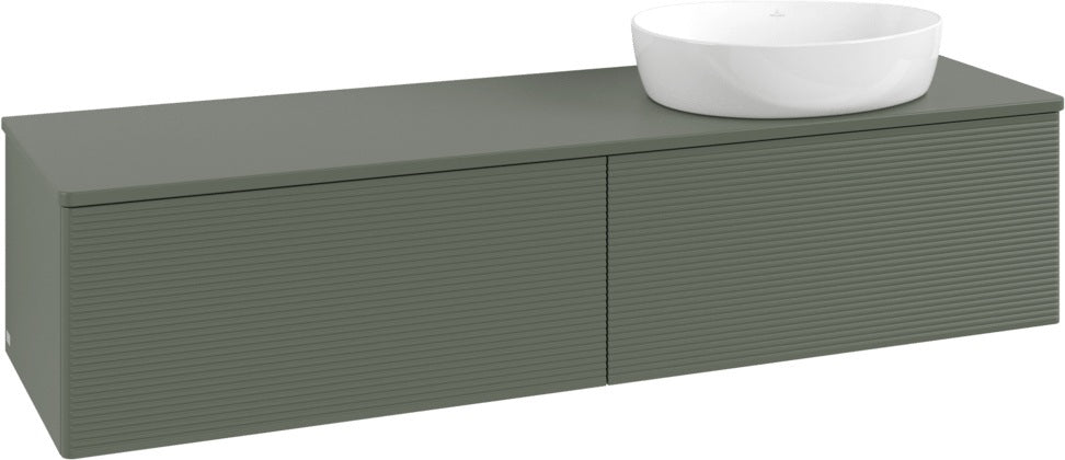 Villeroy & Boch Antao Waschtischunterschrank 1600 mm Anthracite Matt Lack 2 Auszüge