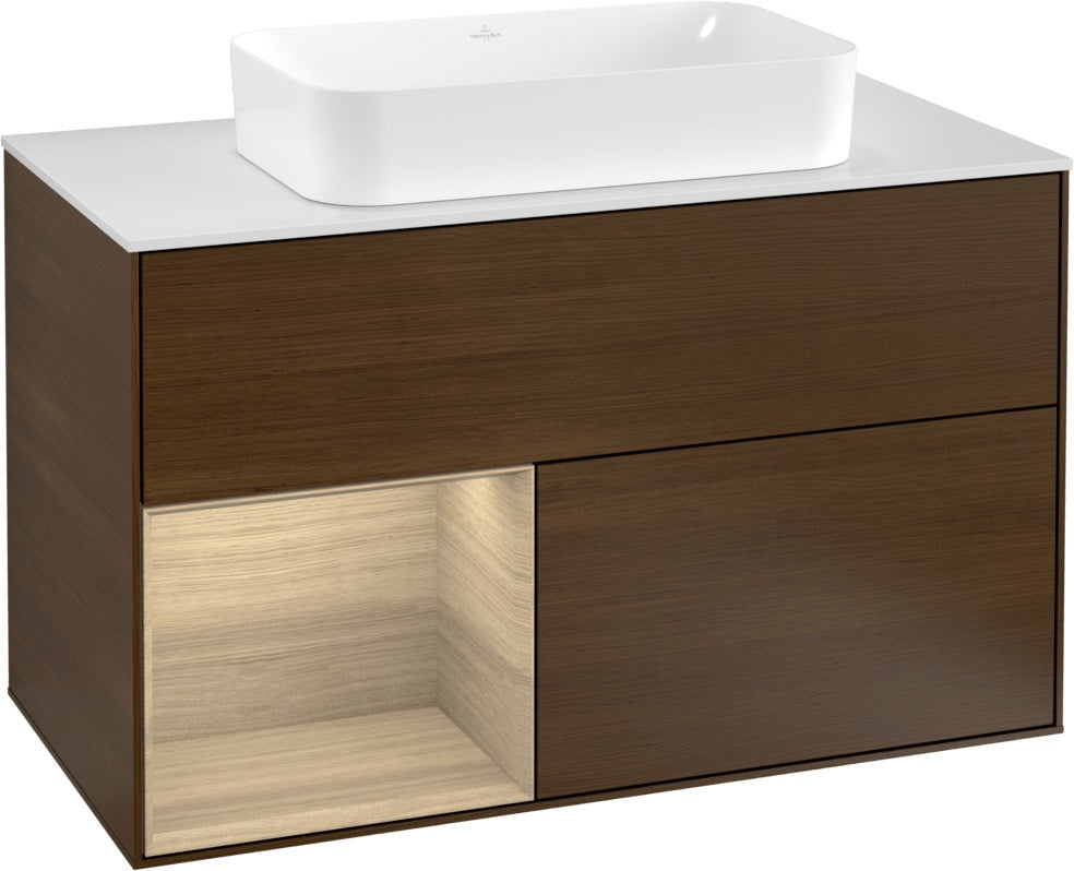 Villeroy & Boch Waschtischunterschrank Finion G241GF Glossy White Lacquer 1000 mm mit Beleuchtung